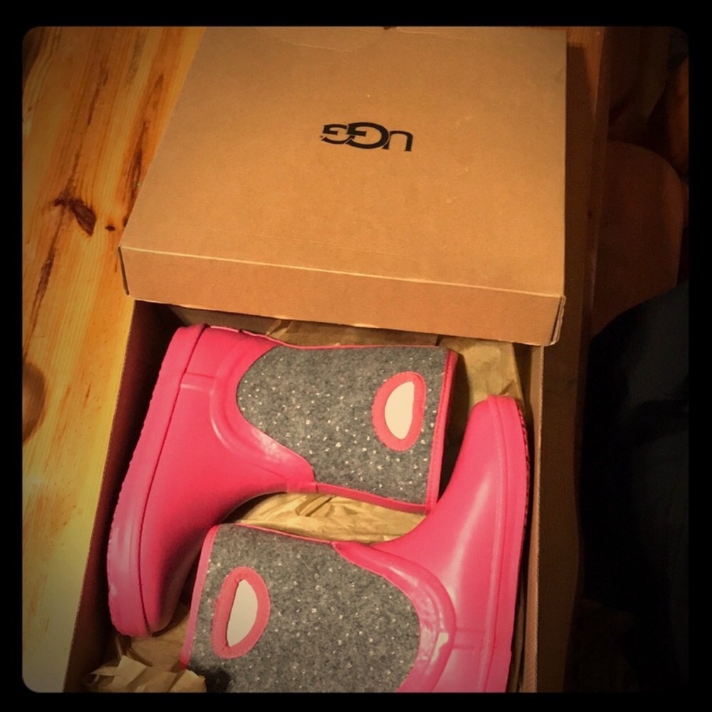 UGG Kids K Kex Sparkle rain boots